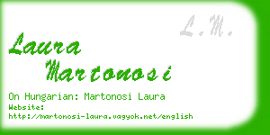 laura martonosi business card